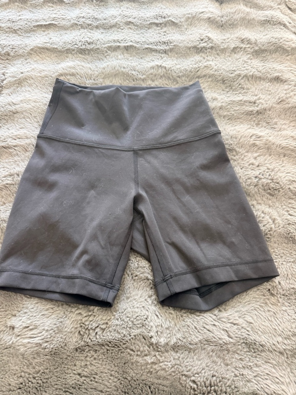 lululemon athletica Charcoal High-Rise Bike Shorts